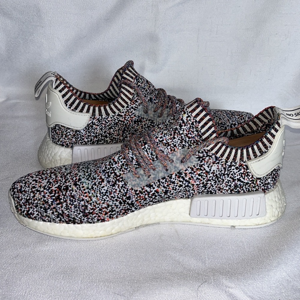adidas NMD_R1 Primeknit Multicolor Men's Sneakers - Picture 6 of 9